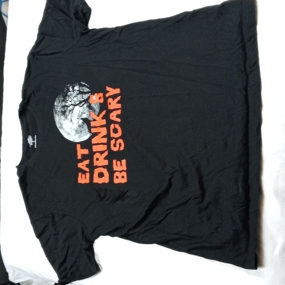 Eat Drink and be scary mens large t-shirt - Picture 1 of 6